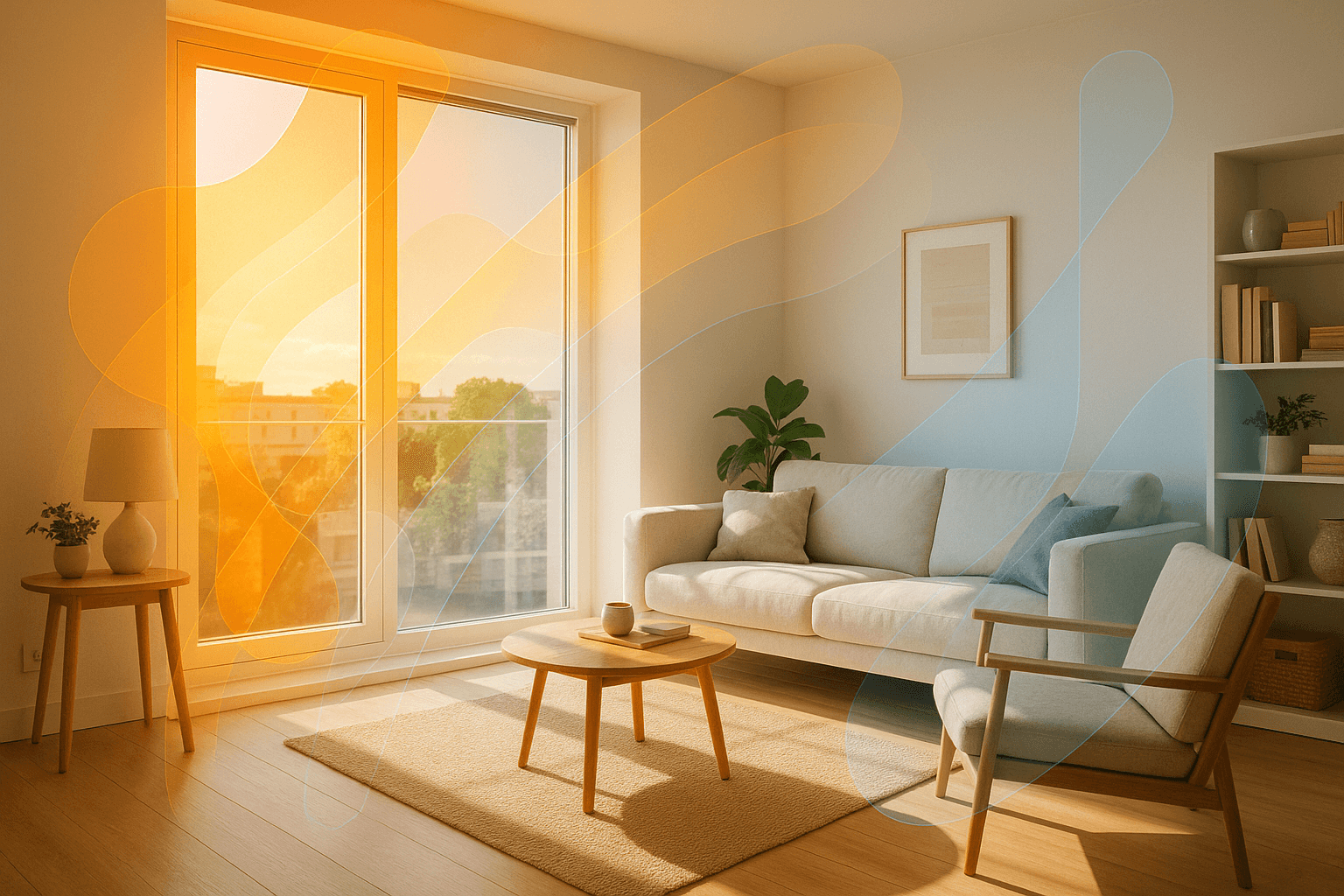 Top-floor flat Snug visual example